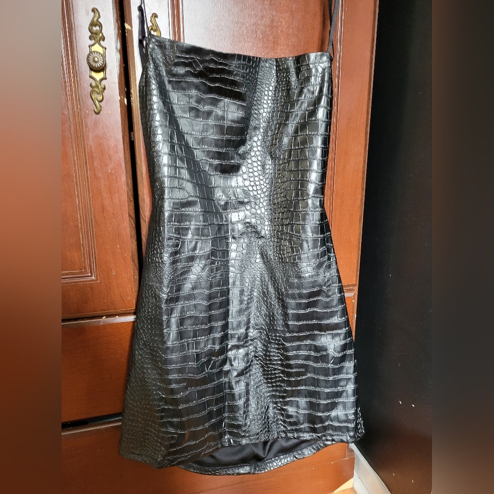 NWT True Icon Faux leather mini dress Fashionnova